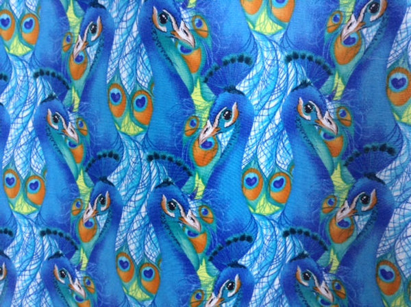 Tote Bag Made From Peacock Feathers Fabric
