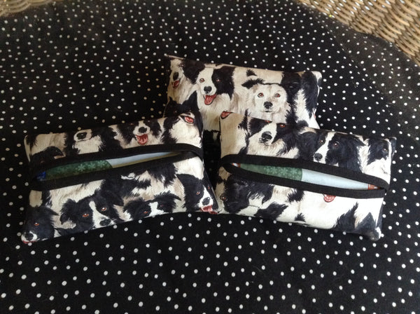 Tissue Cozy Made From Border Collies Fabric