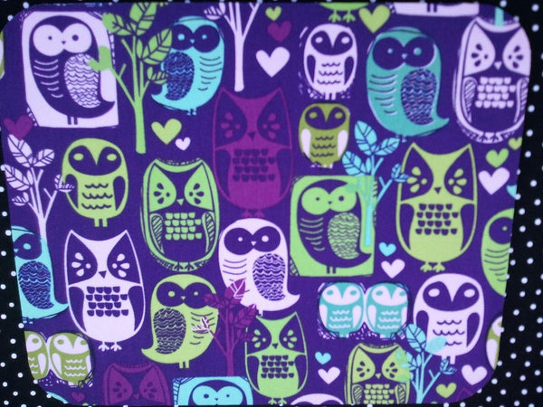 Fabric Computer Mousepad Made With Realistic Owls Fabric