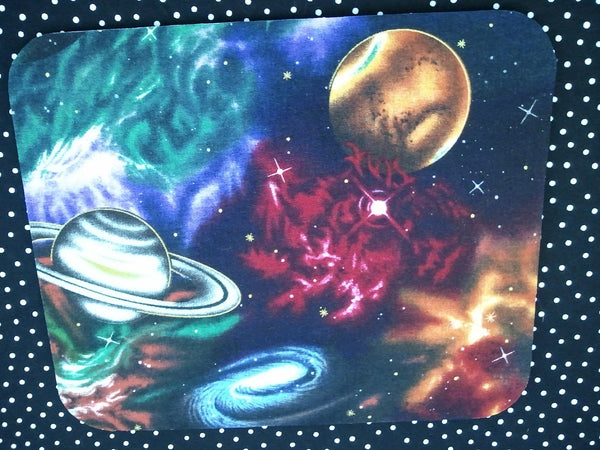 Fabric Computer Mousepad Planets Space Galaxy Milky Way